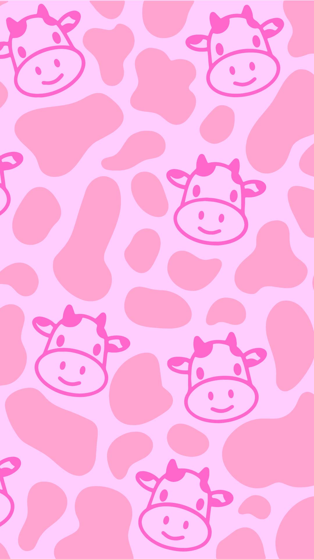 Cow print, pink, design, pattern, animal, baby pink, simple, cute, HD phone  wallpaper